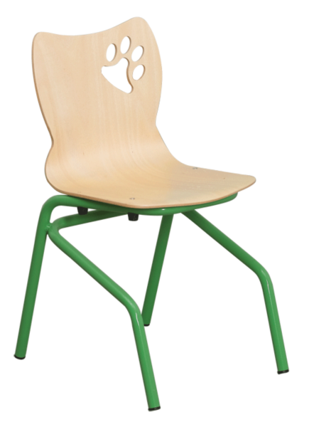 CHAISE PATTES D'OURS appui sur table