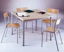 TABLE ARTENSE carrée 80cm STRATIFIE INSONORISE SURMOULE