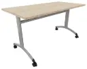 TABLE FT12 plateau stratifié chants ABS largeur 70cm