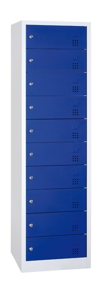 MEUBLE COLONNE 10 CASIERS POUR PC