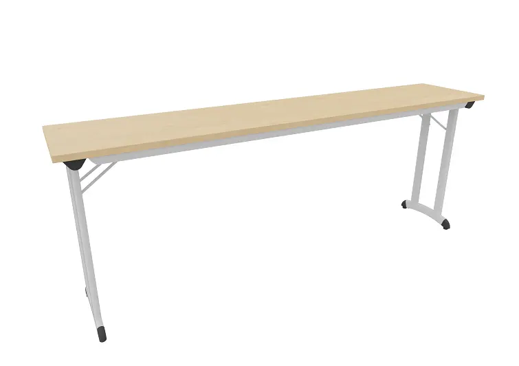 TABLE PLIANTE TYM stratifié bords antichoc 200x40cm