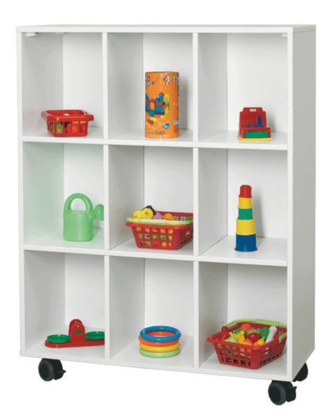 BLOC 9 CASES sur roulettes