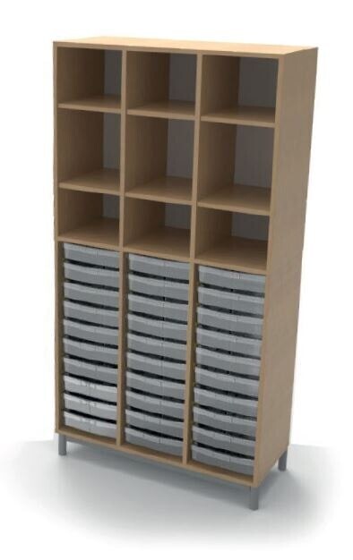 BLOC DE RANGEMENT 3 colonnes avec piétement