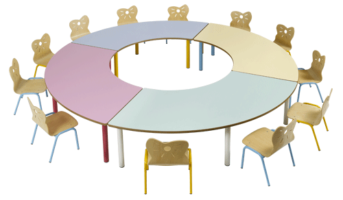 TABLE QUART ROND