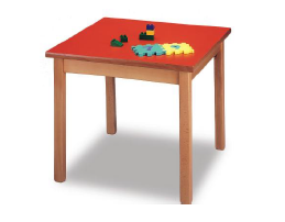 TABLE BOIS MONOPLACE CARRE