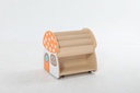 BIBLIOTHEQUE A ROULETTES CHAMPIGNON