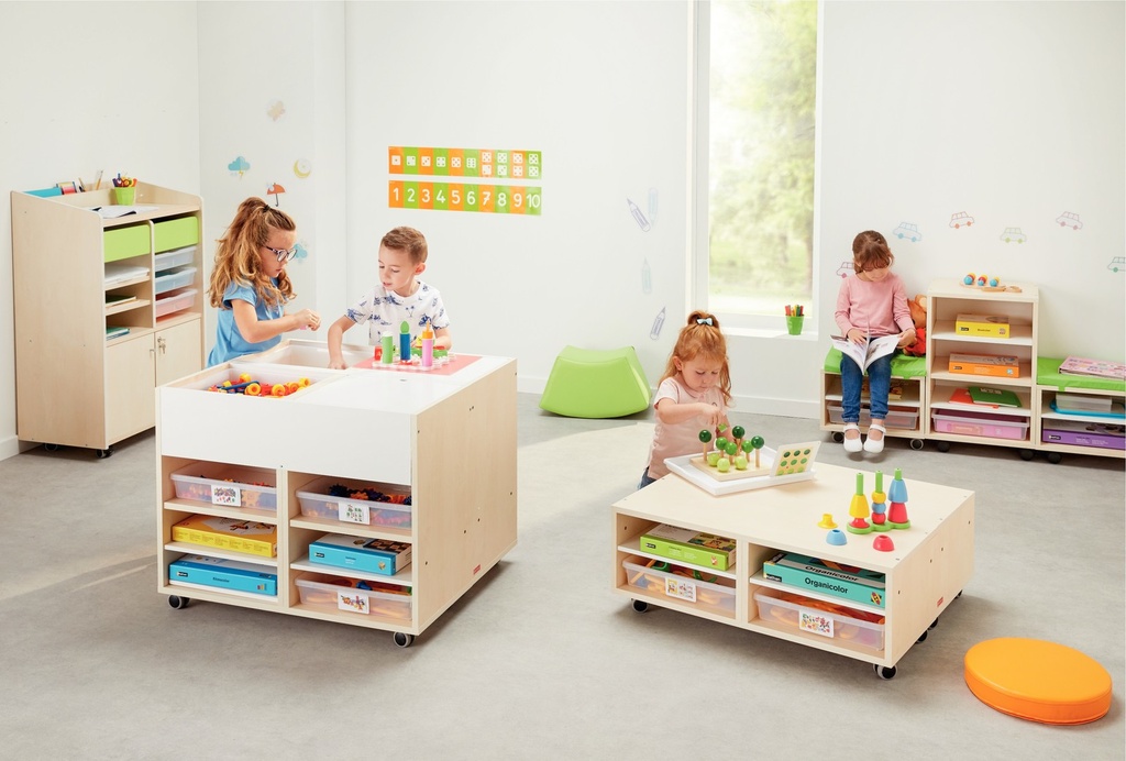 MEUBLE FLEXI DESSERTE 2 COLONNES 65 CM