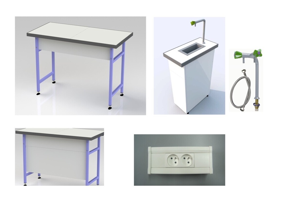 ENSEMBLE TABLE HAUTE ELEVES