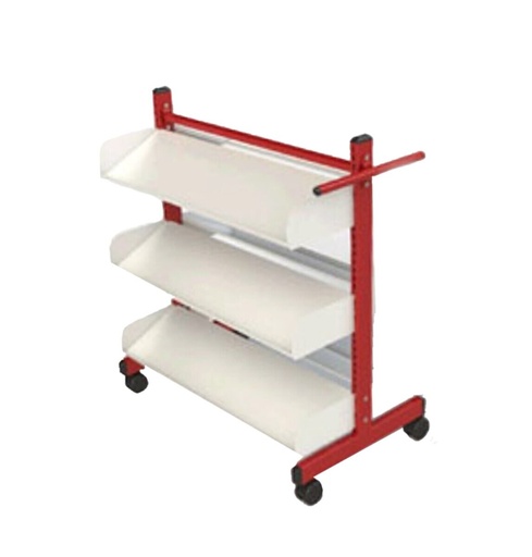 CHARIOT BOOK tablettes inclinées