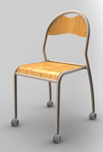 [COL7015] CHAISE JULY sur roulettes