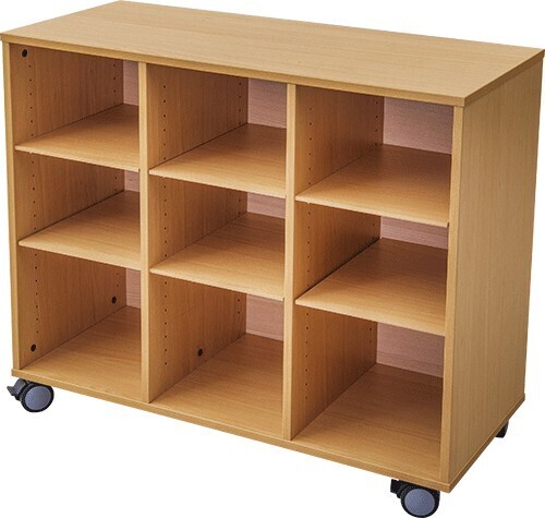 [MB09] MEUBLE 9 CASES sur roulettes