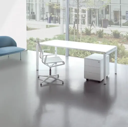 BUREAU CONNEX à hauteur fixe pieds en U inversé en largeur 60 cm 