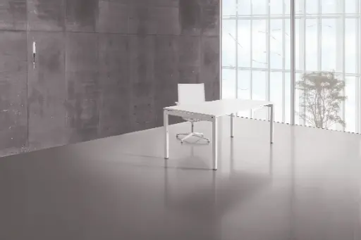 BUREAU CONNEX à hauteur fixe pieds en U inversé en largeur 100 cm