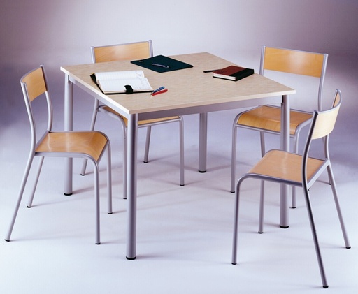 [ART6060STRABS] ARTENSE-TAFEL, vierkant, 60 cm, laminaat met ABS-laag