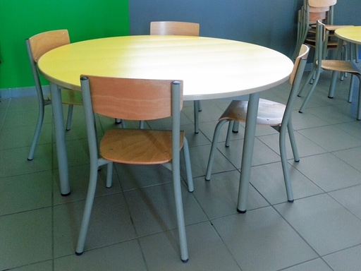 [ARTROND120STRSUR] TABLE ARTENSE RONDE 120 STRATIFIE SURMOULE